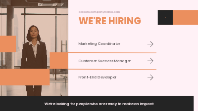 Work With Us Current Openings video template preview