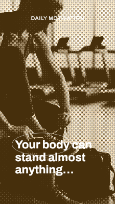 Modern Personal Trainer Quote Overlay video template preview
