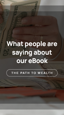 Financial eBook Testimonials video template preview