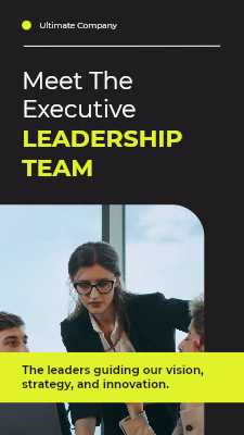 Meet the Executive Leadership Team video template preview