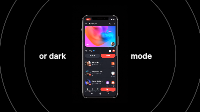 Mobile App Dark Mode Aesthetic video template preview