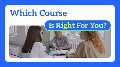 Interactive Quiz Which Course is for You video template preview