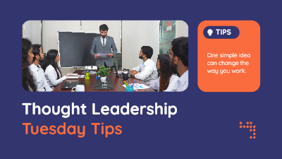 Thought Leadership Tuesday Tips video template preview
