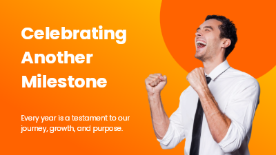 Business Anniversary Milestone video template preview