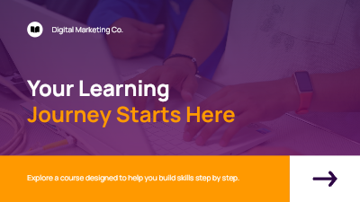 Modern Digital Course Module Breakdown video template preview