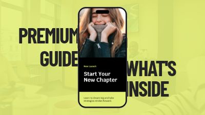 Premium Guide Launch video template preview