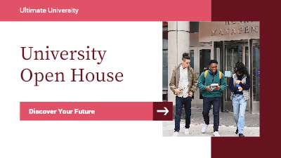 University Open House Event Schedule video template preview