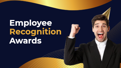 Clean Employee Recognition Award video template preview